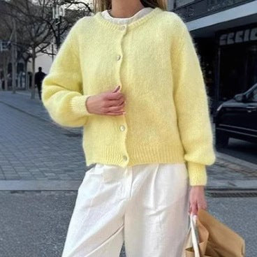 Aurelian | Women's Button-Front Knit Soft Cardigan