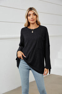 Auriol | Women's Knit Top in Black