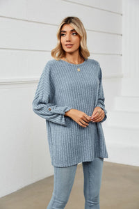 Auriol | Women's Knit Top in Blue
