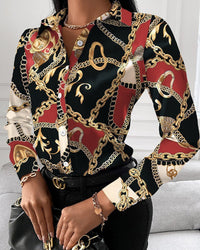 Aurora | Women's Elegant Blouse in Red