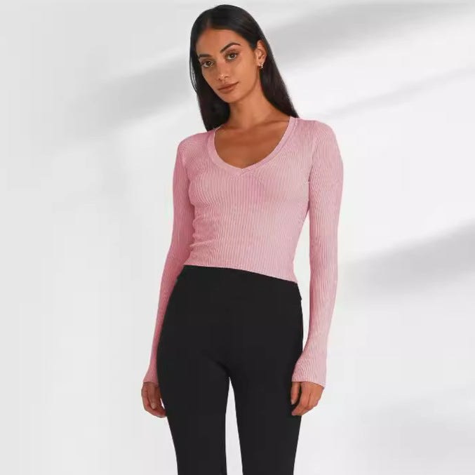 Aurore | Women's Bodycon Long Sleeve Knit Top
