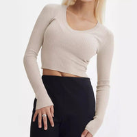 Aurore | Women's Bodycon Long Sleeve Knit Top