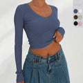 Aurore | Women's Bodycon Long Sleeve Knit Top