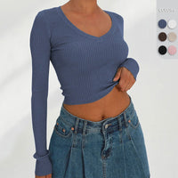 Aurore | Women's Bodycon Long Sleeve Knit Top