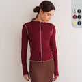 Austeberte | Women's Bodycon Long Sleeve Top