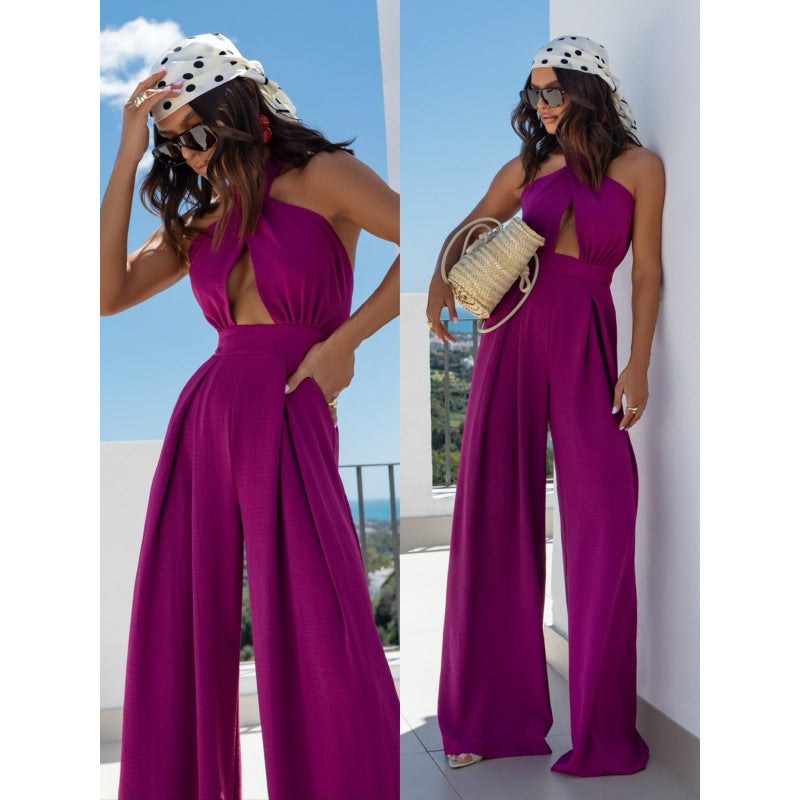 Aveleen | Women's Jumpsuit in Burgundy