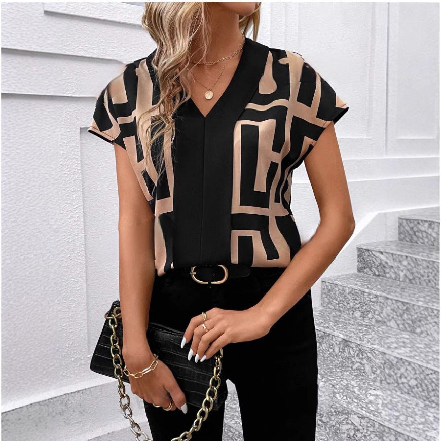 Aveline | Women's Elegant Modern Blouse in Red
