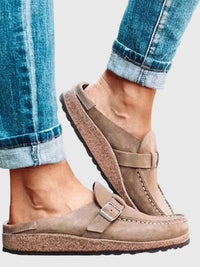 Avery | Women's Buckle Strap Closed Toe Loafers
