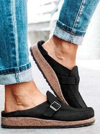 Avery | Women's Buckle Strap Closed Toe Loafers