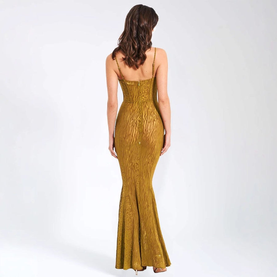 Avery | Women's Sheer Lace Elegant Evening Dress