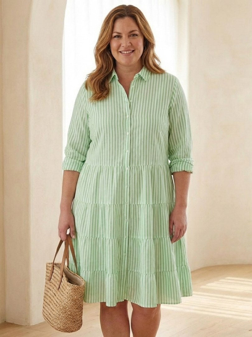 Aviana | Women's Tiered 3/4 Sleeve Sundress