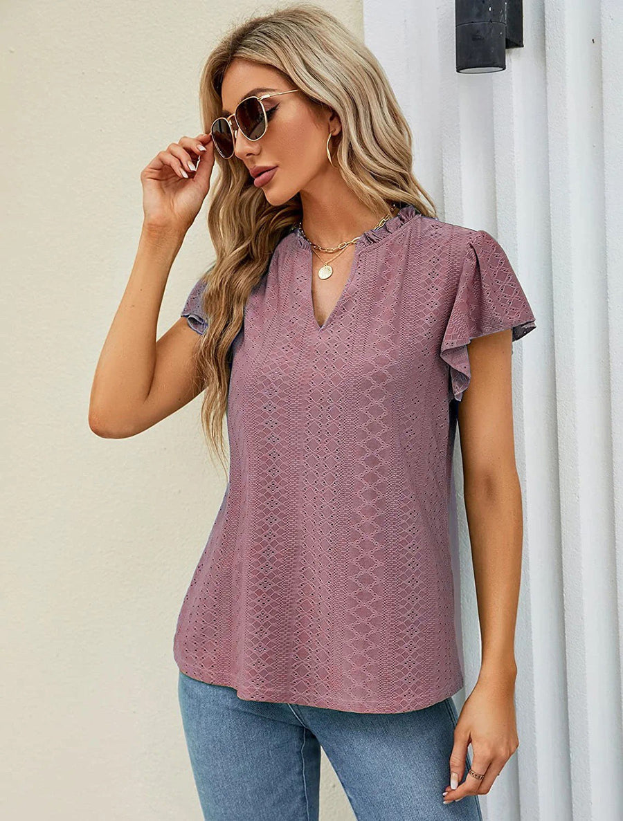 Aviana | Women's Lace Blouse in Pink