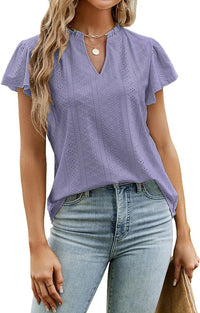 Aviana | Women's Lace Blouse in Purple