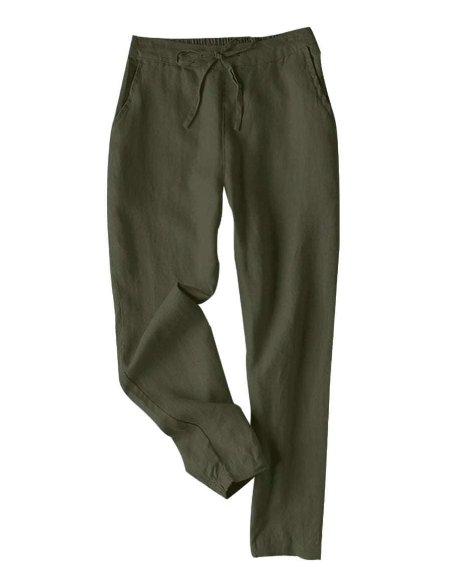 Avis | Women's Lightweight Pants – Dress Pants in Olive Green