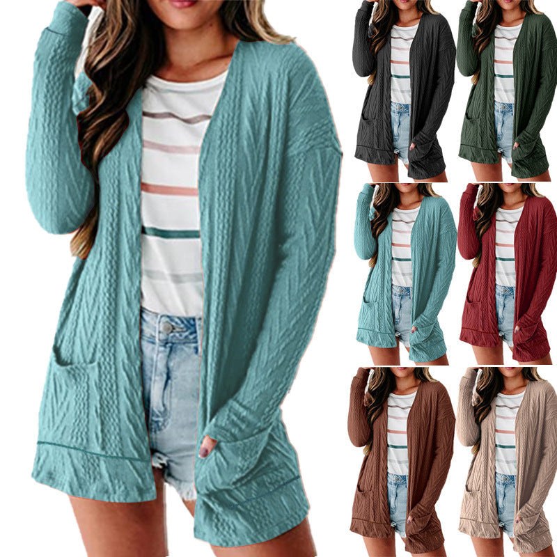 Beatrisa | Women's Pockets Knit Modern Cardigan