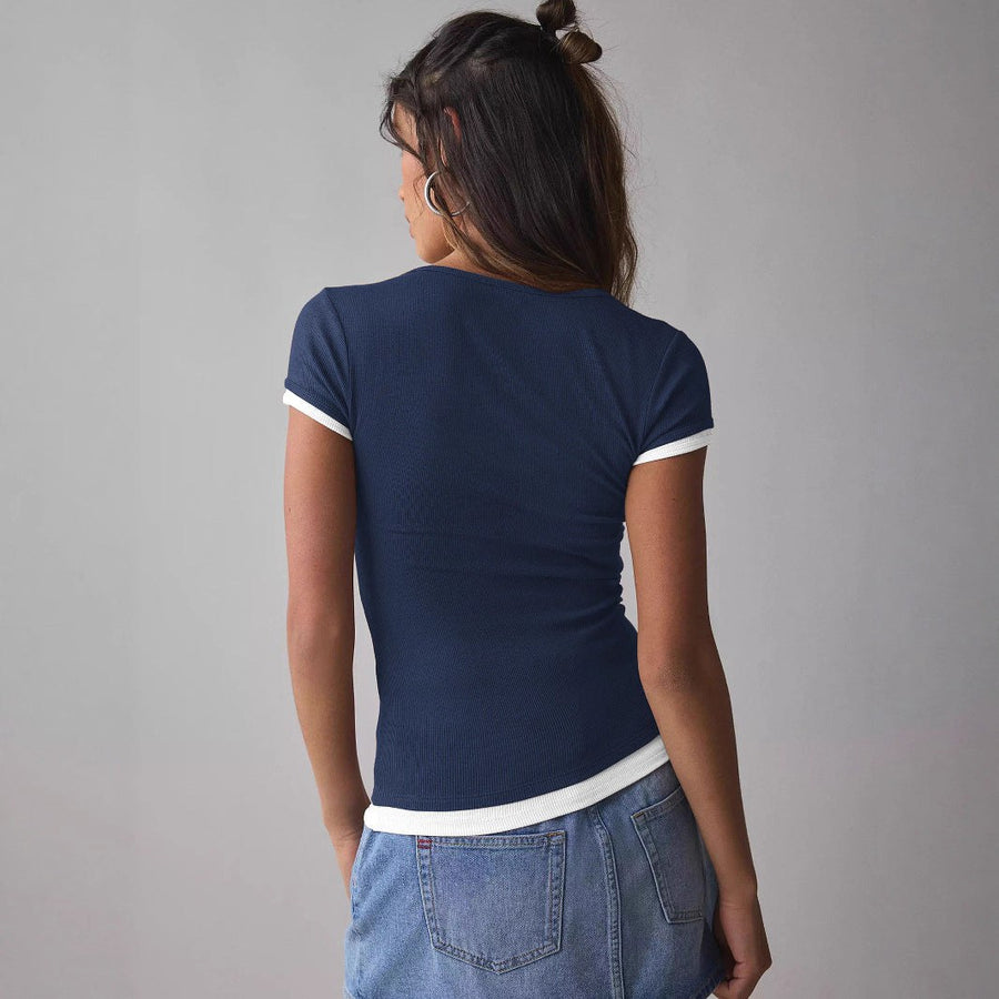 Belisa | Women's Crew Neck Bodycon Top