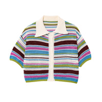 Bellamira | Women's Striped Knit Shorts