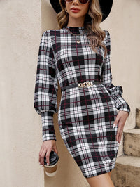 Bellaria | Women's Waist Belt Bodycon Belted Dress in Black