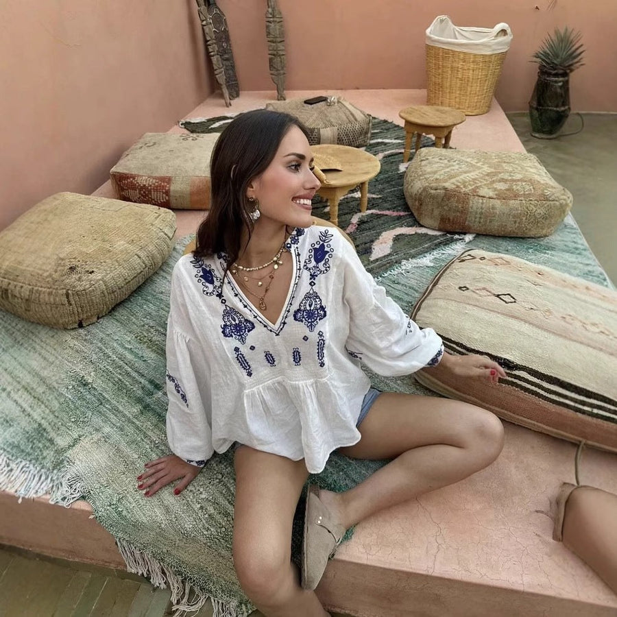 Benedetta | Women's Voluminous Floral Blouse