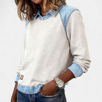Benedikta | Women's Layered Collar Detail Sweater