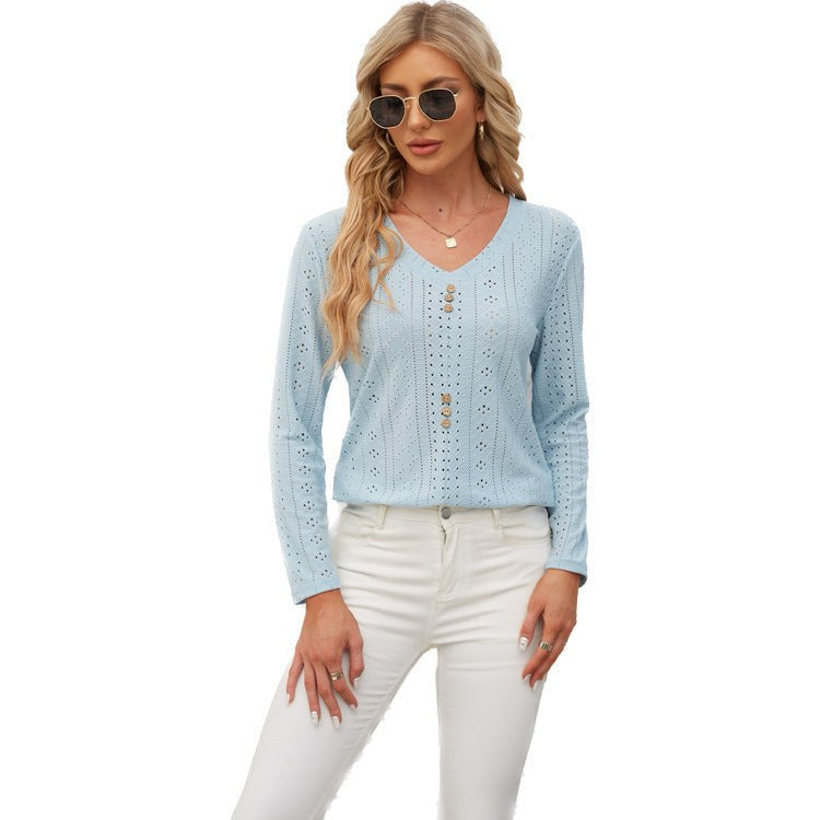 Berangere | Women's Button Detail Blouse Top