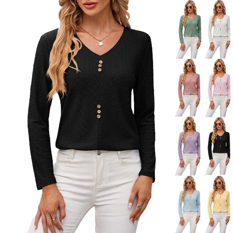Berangere | Women's Button Detail Blouse Top