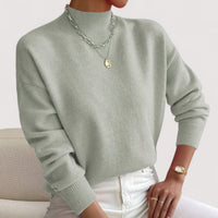 Berangere | Women's Loose Body Silhouette Sweater in Light Green