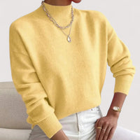 Berangere | Women's Loose Body Silhouette Sweater in Yellow