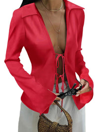 Berenice | Women's Elegant Blouse in Red