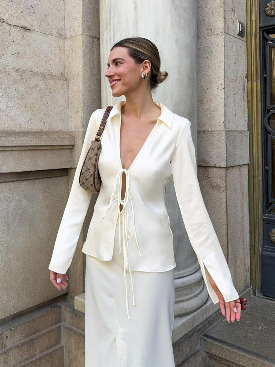 Berenice | Women's Elegant Blouse in White