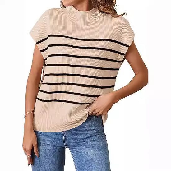 Bertille | Women's Textured Striped Casual Top
