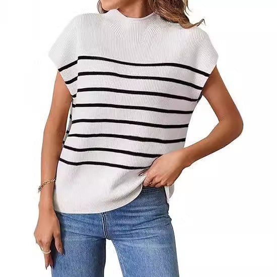 Bertille | Women's Textured Striped Casual Top