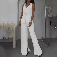 Beth | Women's Tailored Elegant Pantsuit in White