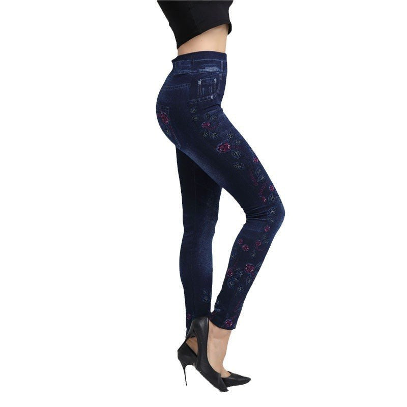 Bianca | Women's High Waist Floral Elegant Leggings