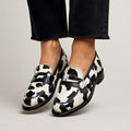 Bianca | Women's Patterned Flat Slip-On Loafers – Mary Janes