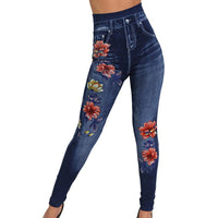 Bianca | Women's High Waist Floral Elegant Leggings in Blumenmust