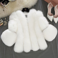 Bienvenida | Women's Faux Fur Coat in White