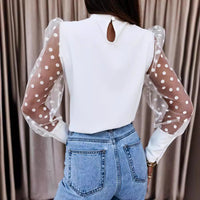 Birgit | Women's Sheer Puff Sleeve Blouse