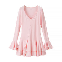 Birgit | Women's Voluminous Ruffle Elegant Dress in Pink