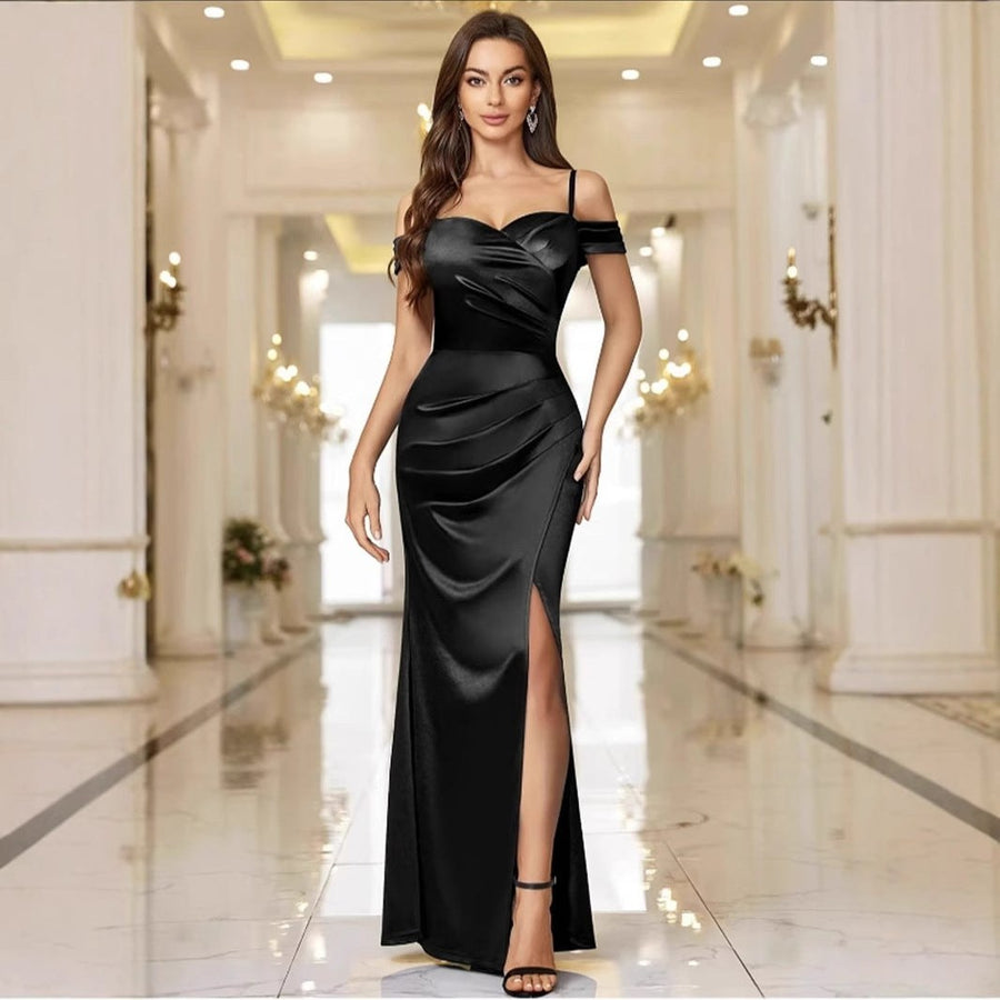 Blair | Women's Asymmetric Slit Elegant Maxi Dress