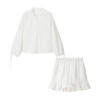 Blair | Women's Ruffle Elegant Blouse in Anzug