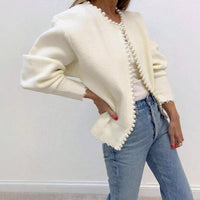 Blanche | Women's Knit Elegant Cardigan in Black