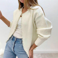 Blanche | Women's Knit Elegant Cardigan in Black