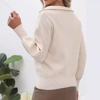 Blodwen | Women's Modern Sweater in White