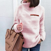 Blodwyn | Women's Fleece Sweater in Pink