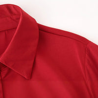 Bluebell | Women's Elastic Waist Button Detail Elegant Blouse Top in Kleid