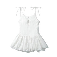 Bodil | Women's Ruffle Summer Dress in White