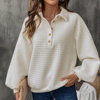 Bonaventura | Women's Fleece Sweater in Weissbeig