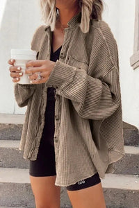 Branwen | Women's Casual Shirt in Khaki