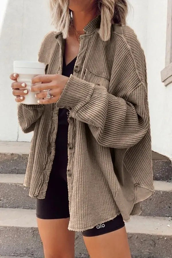 Branwen | Women's Casual Shirt in Khaki